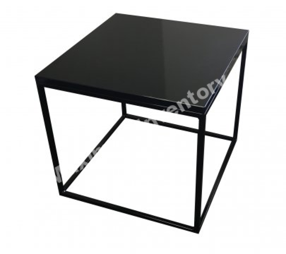 50x50 černý stůl konf.