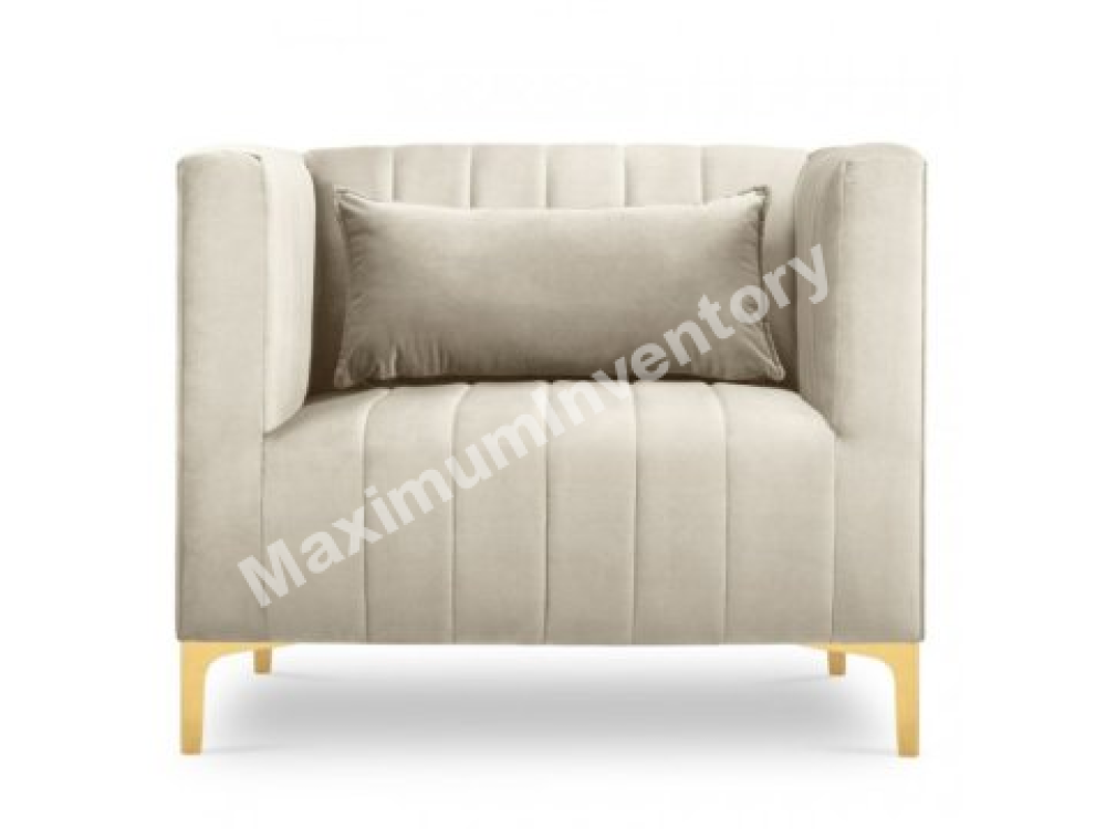 křeslo béžové samet